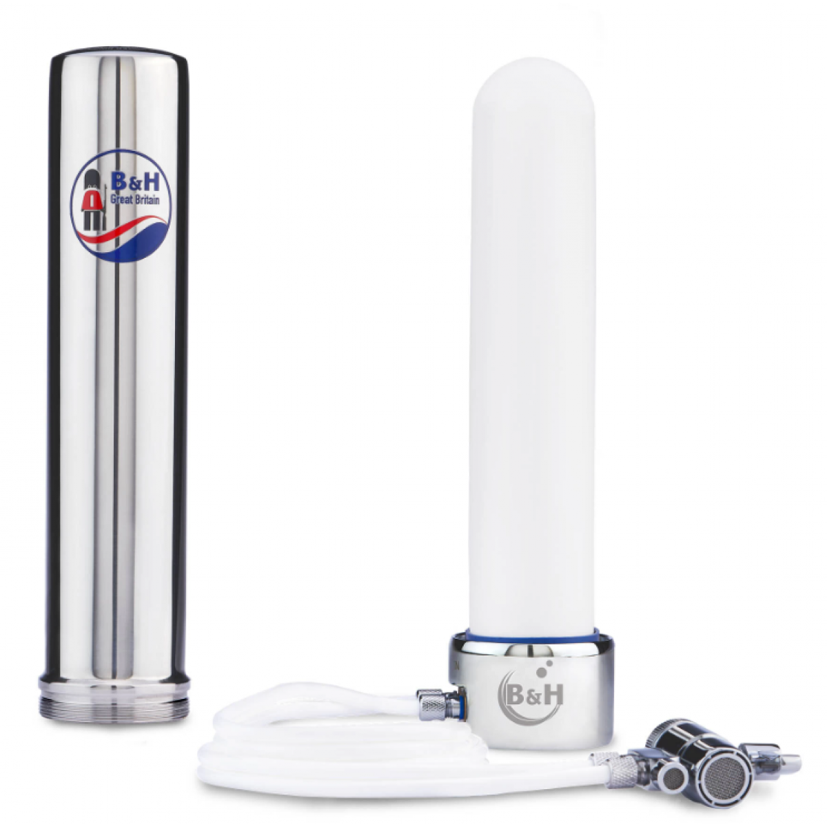 B&H 皇家衛兵 UKSSD-CF122W 不銹鋼雙管濾水器